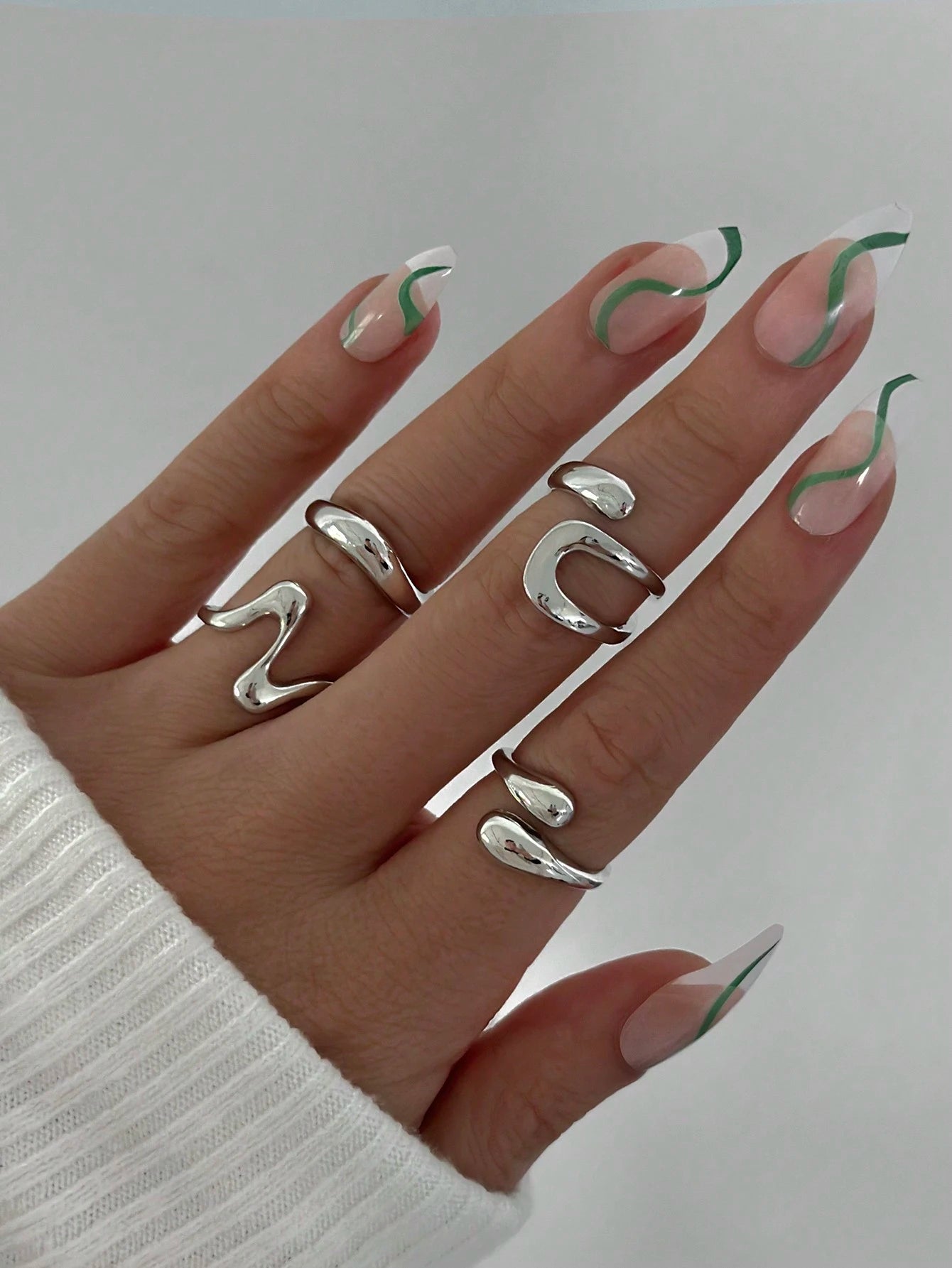 Evelyn – Boho Geometric Gold Ring Set