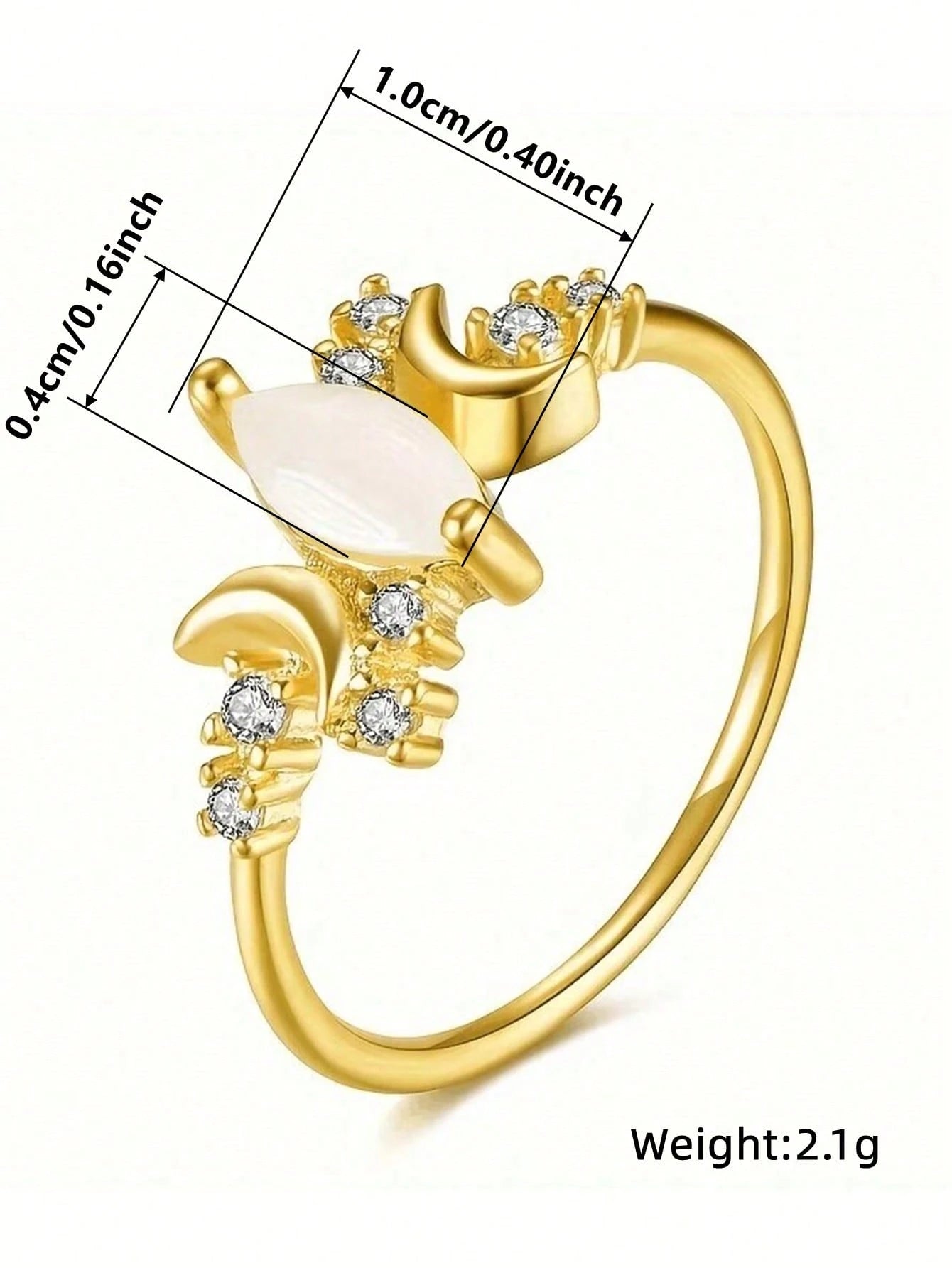 Evelyn – Sparkling Cubic Zirconia Engagement Ring