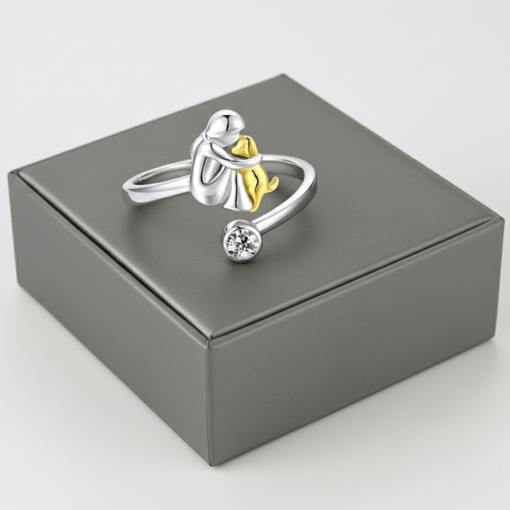 Evelyn – Elegant Sparkle Adjustable Dog Ring for Pet Lovers