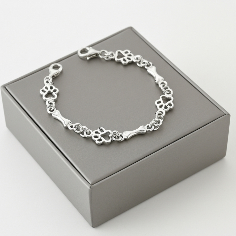Evelyn – Limited Edition Dog Paw & Bone Bracelet
