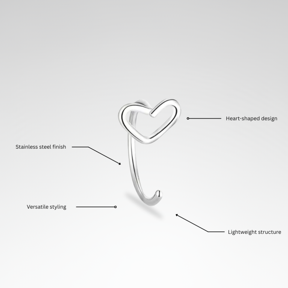 Evelyn – Sleek Stainless Steel Nose & Lip Jewelry Set