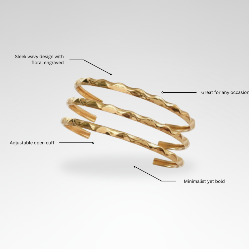 Evelyn – Summer Style Wavy Arm Cuff