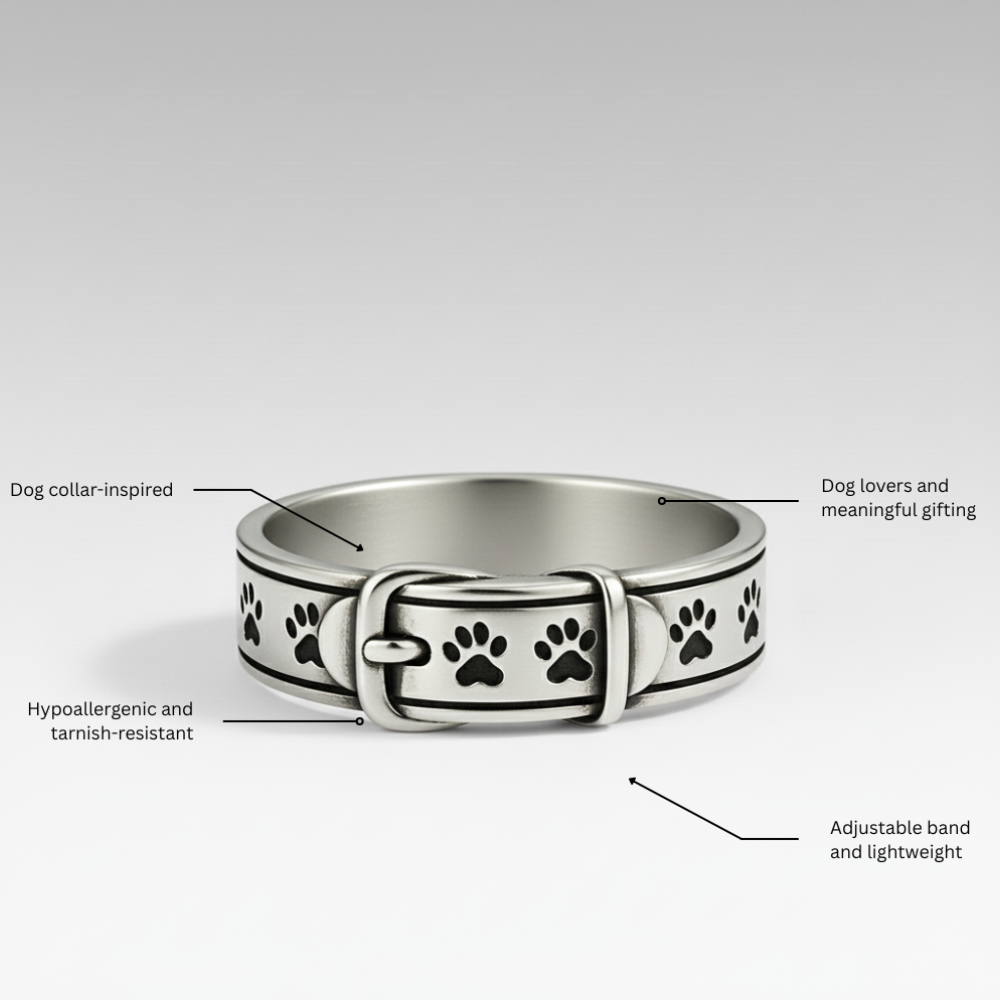 Evelyn – Adjustable Dog Collar Ring for Pet Lovers