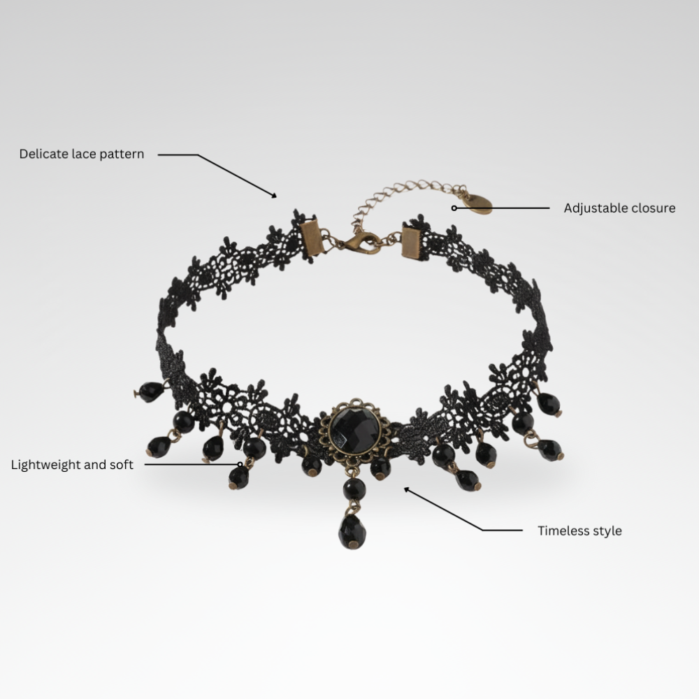 Evelyn – Delicate Lace Choker Necklace