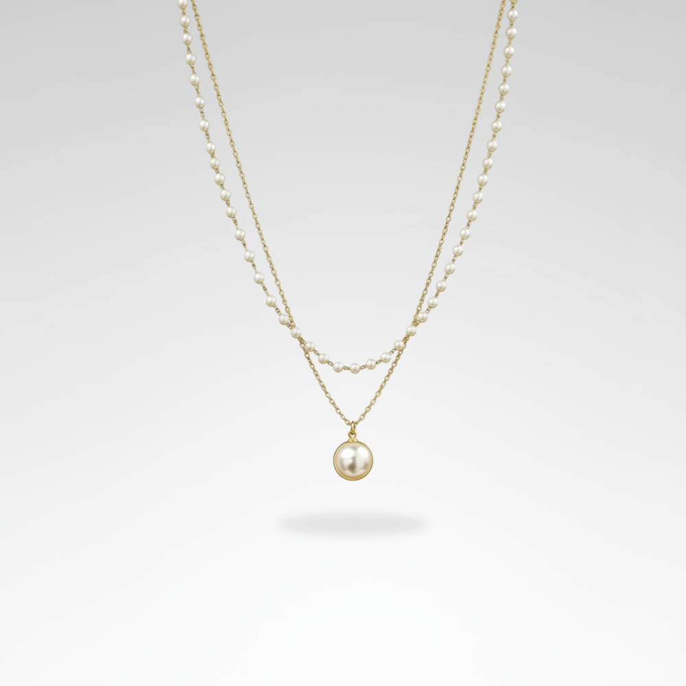 Evelyn – Elegant Cat Eye Stone & Heart Necklace