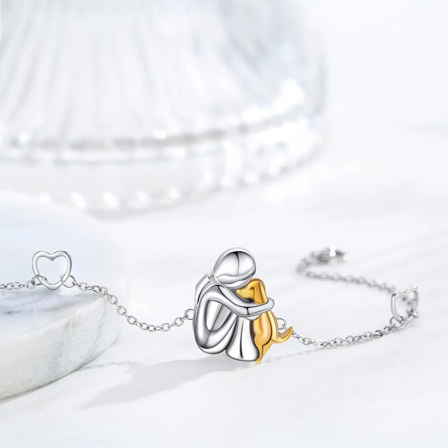 Evelyn – Adjustable Fit Dog Charm Bracelet for Pet Lovers