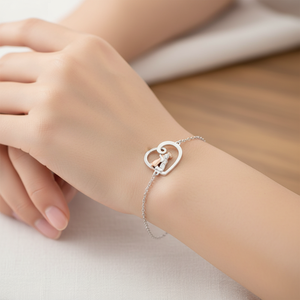 Evelyn – Adjustable Fit Dog Charm Bracelet for Pet Lovers