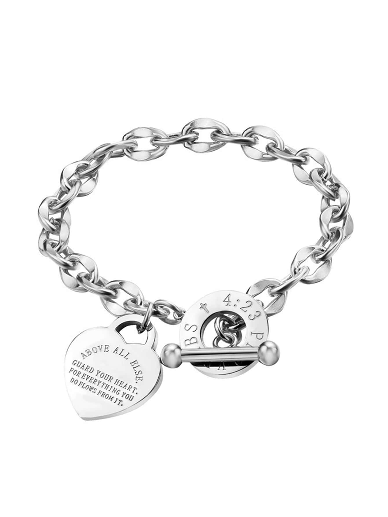 Evelyn – Minimalist Heart Chain Bracelet