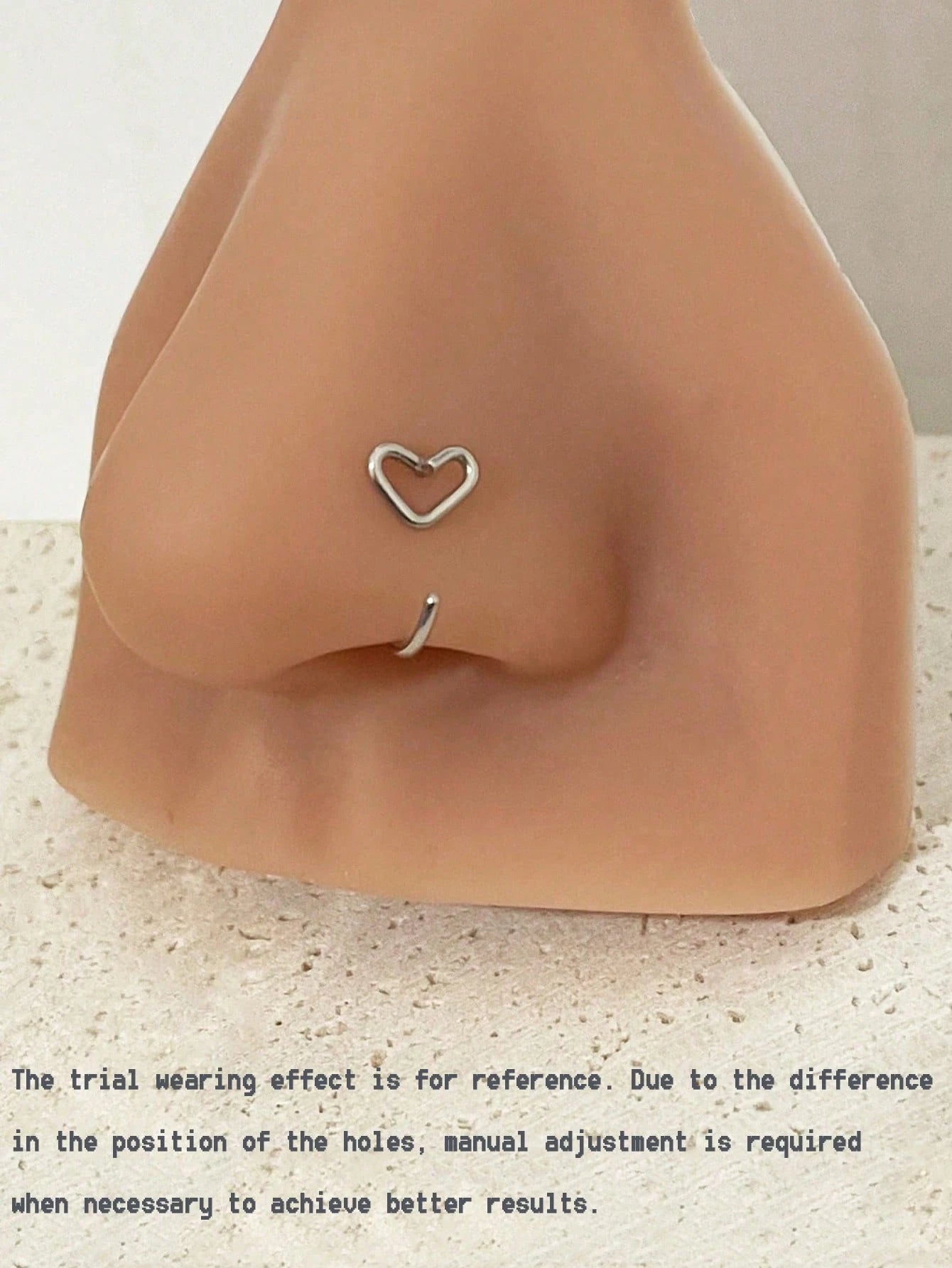 Evelyn – Sleek Stainless Steel Nose & Lip Jewelry Set