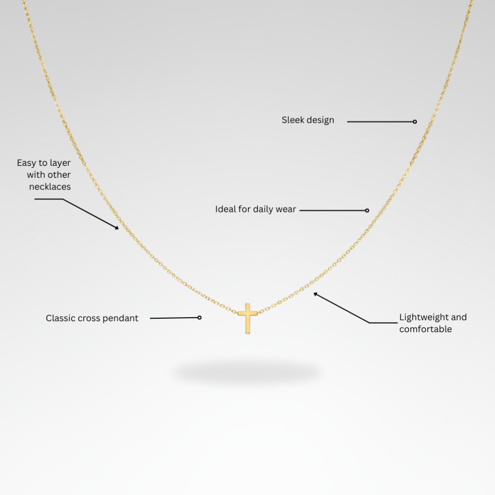 Evelyn – Timeless Cross Necklace
