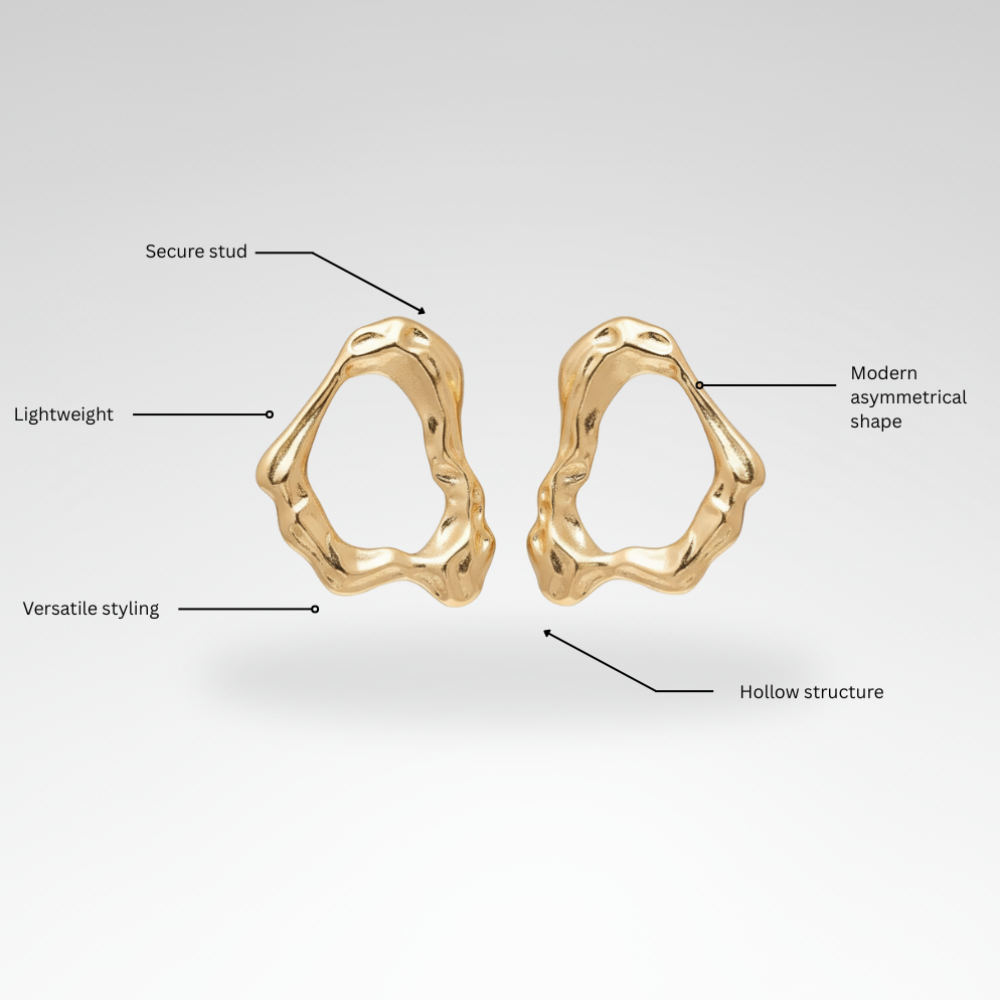 Evelyn – Modern Geometric Earrings