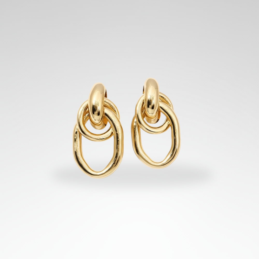 Evelyn – Sculpted Knot Hoop Earrings