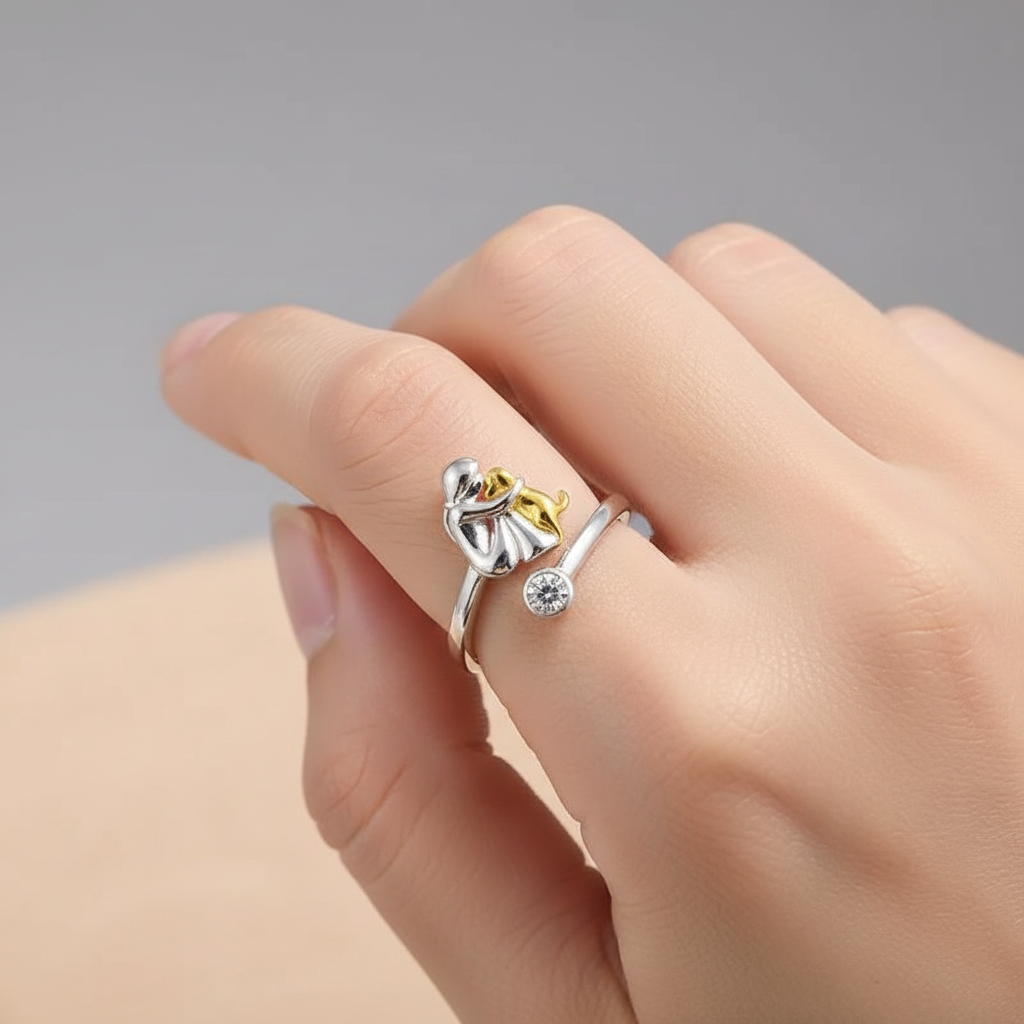 Evelyn – Elegant Sparkle Adjustable Dog Ring for Pet Lovers