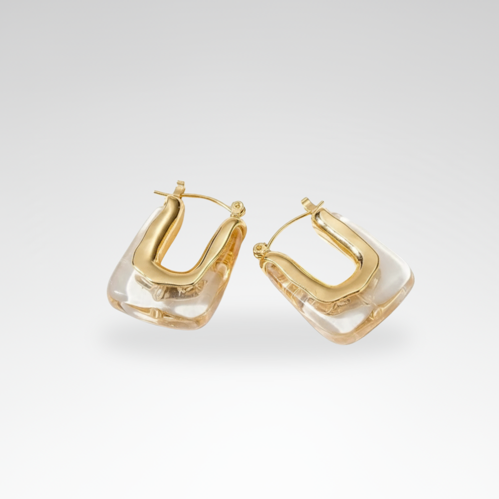 Evelyn – Classic U-Shaped Hoop Earrings