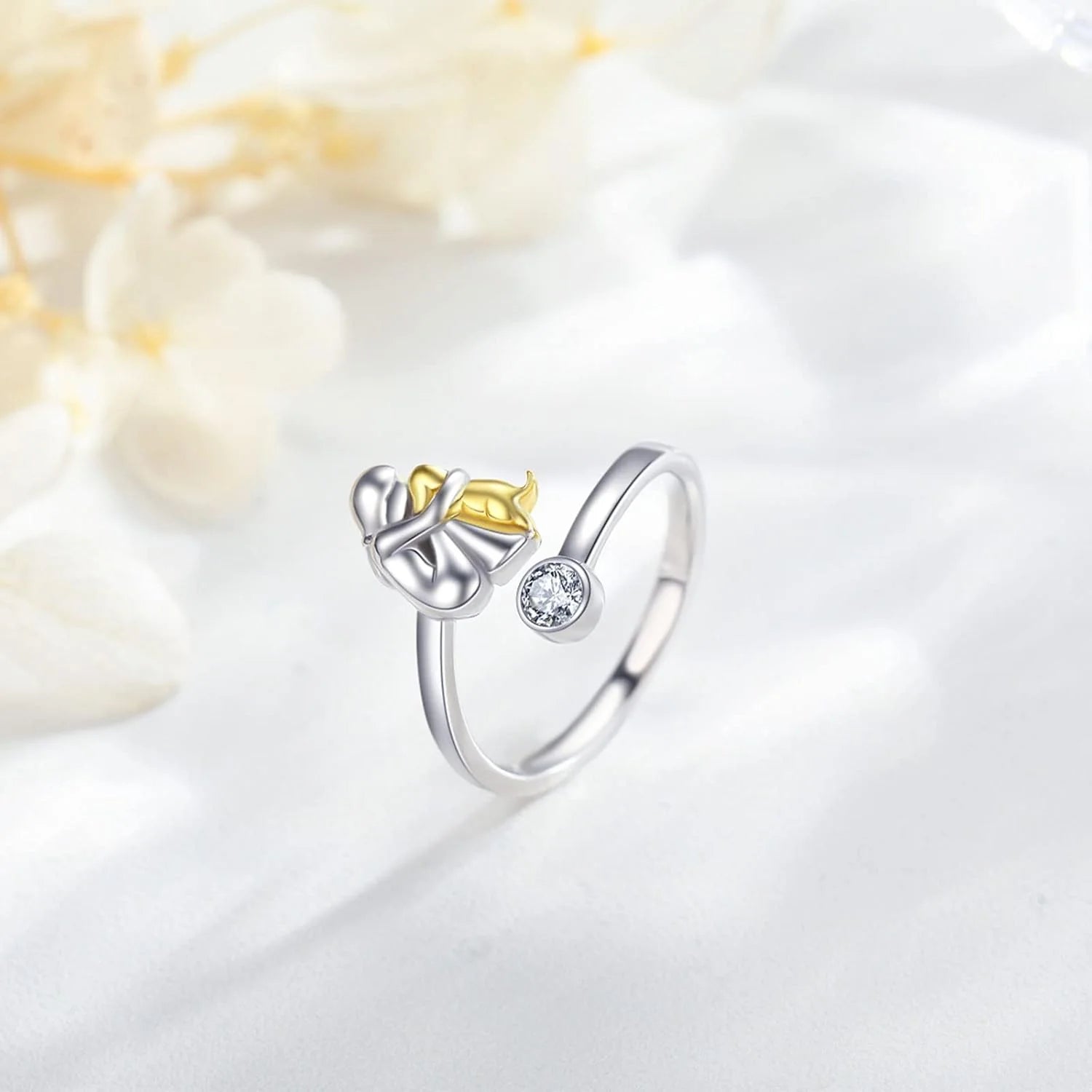 Evelyn – Elegant Sparkle Adjustable Dog Ring for Pet Lovers
