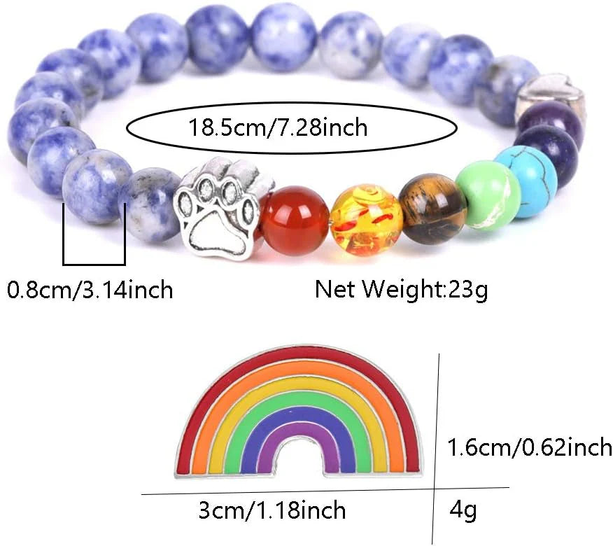 Evelyn – Rainbow Bridge Chakra Comfort Bracelet