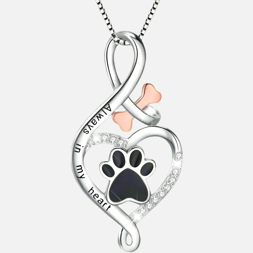 Evelyn – Always in My Heart Pawprint Necklace for Dog Moms