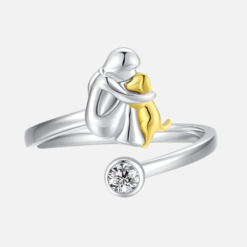 Evelyn – Elegant Sparkle Adjustable Dog Ring for Pet Lovers