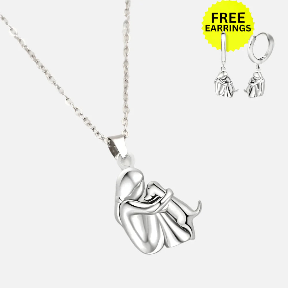 Evelyn – Memorial Hug Pendant Necklace Set