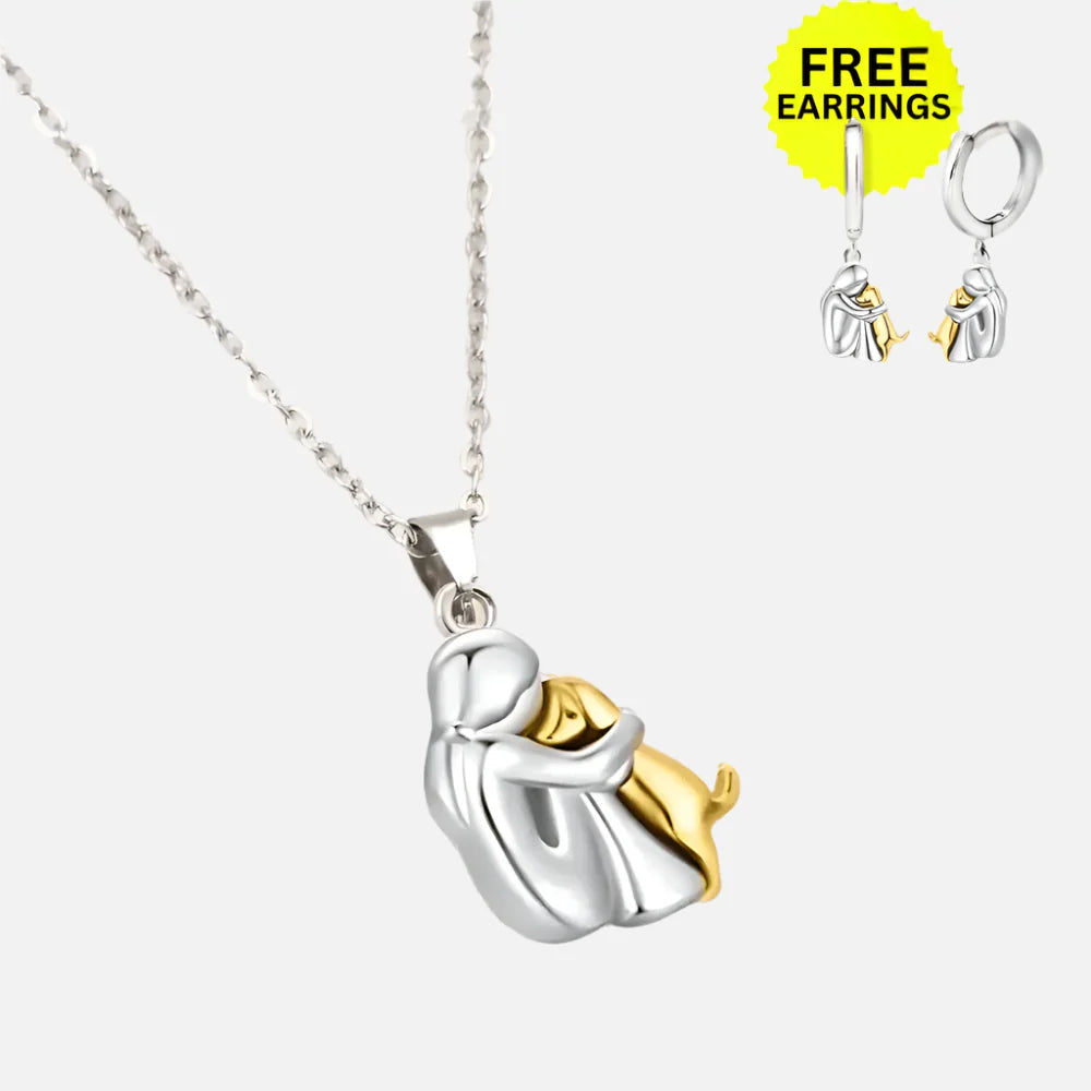 Evelyn – Memorial Hug Pendant Necklace Set